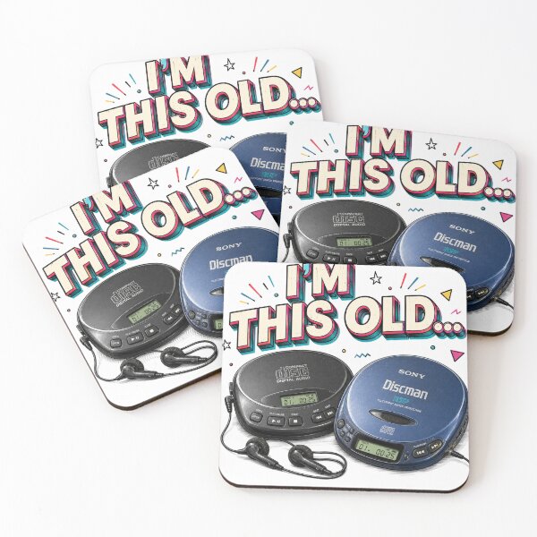 Item preview, I'm This Old | CD Player & Discman designed and sold by YumiStories Shop.