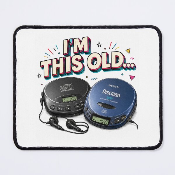 Item preview, I'm This Old | CD Player & Discman designed and sold by YumiStories Shop.