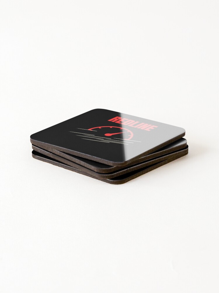 Thumbnail 4 of 5, Coasters (Set of 4), Redline - Minimalist Speedometer Design designed and sold by RageLine.