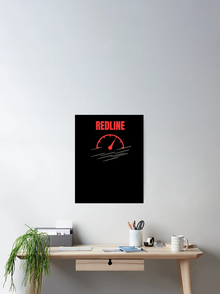 Thumbnail 2 of 3, Poster, Redline - Minimalist Speedometer Design designed and sold by RageLine.