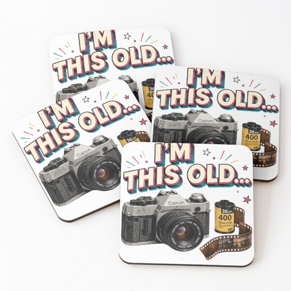 Item preview, I'm This Old | Film Camera & Photo Roll designed and sold by YumiStories Shop.