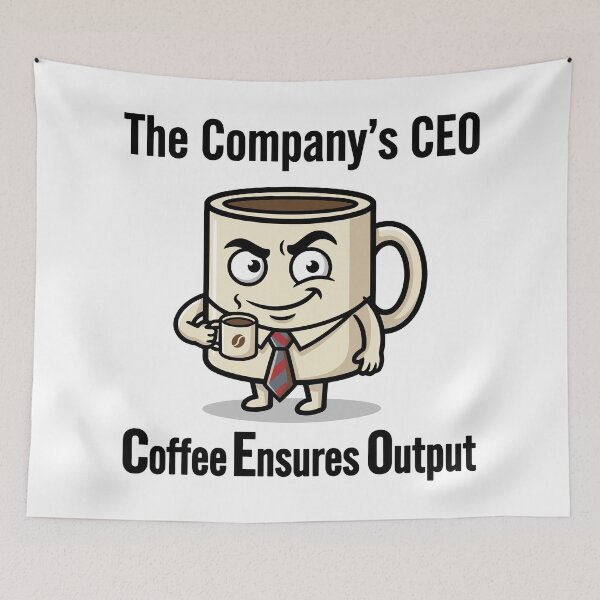 Item preview, Business Coffee Cup Character – Funny Office Coffee Lover designed and sold by JPees.
