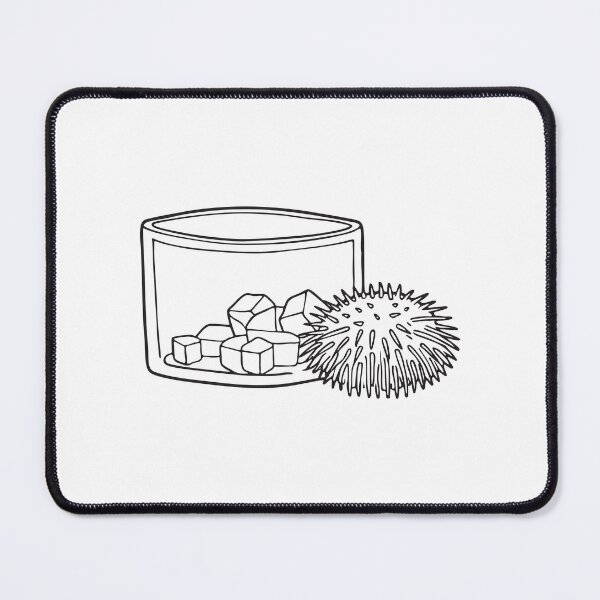 Item preview, A plastic urchin beside a square tank filled with coral designed and sold by rasagamastore.