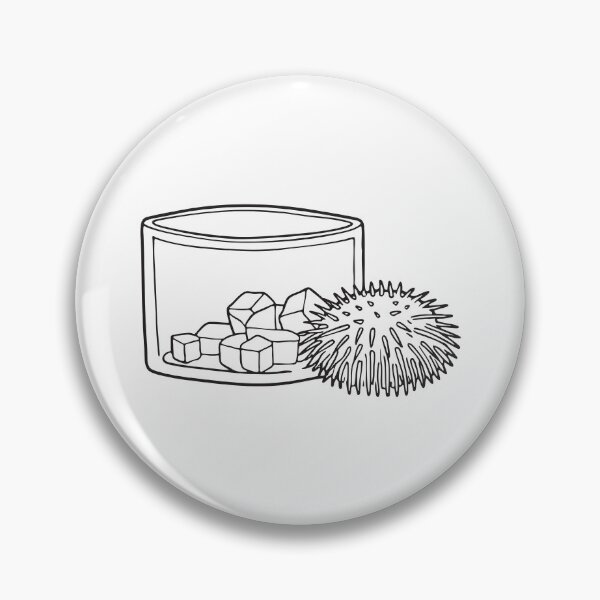 Item preview, A plastic urchin beside a square tank filled with coral designed and sold by rasagamastore.