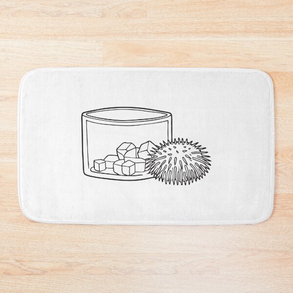 Item preview, A plastic urchin beside a square tank filled with coral designed and sold by rasagamastore.