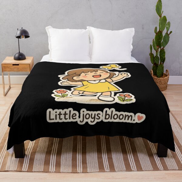 Item preview, Little Joys Bloom Cute Girl and Butterfly Positive Design designed and sold by Nawi32.