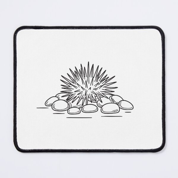 Item preview, An underwater sea urchin partly buried in tiny stones designed and sold by rasagamastore.