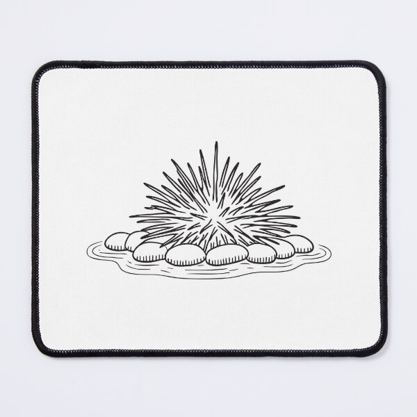 Item preview, A sea urchin submerged with pebbles partly covering it designed and sold by rasagamastore.