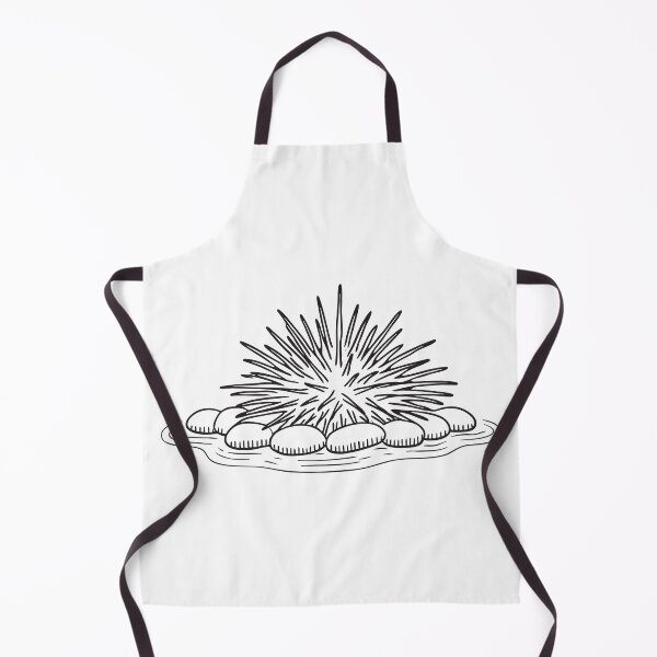 Item preview, A sea urchin submerged with pebbles partly covering it designed and sold by rasagamastore.