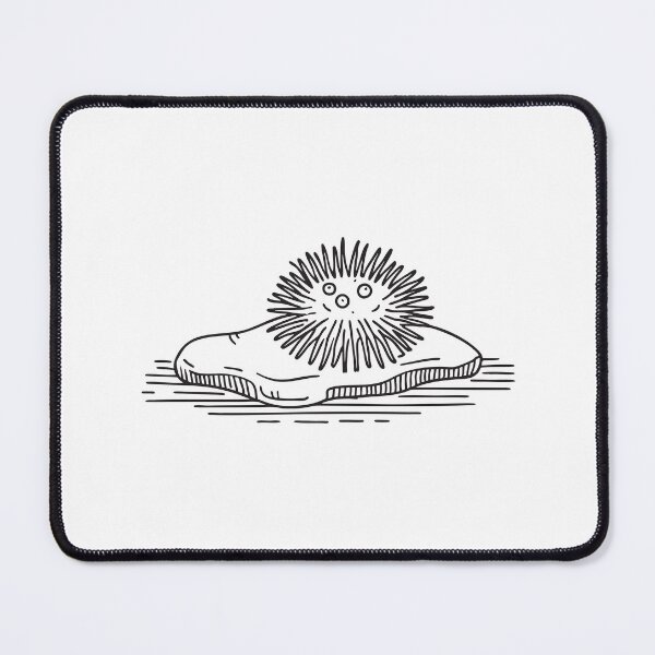 Item preview, A sea urchin laying beside a rock under the ocean designed and sold by rasagamastore.