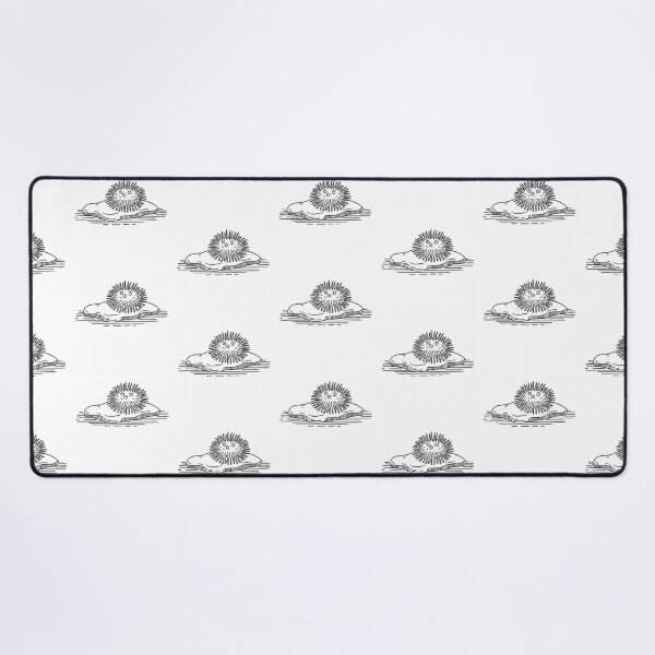 Item preview, A sea urchin laying beside a rock under the ocean designed and sold by rasagamastore.