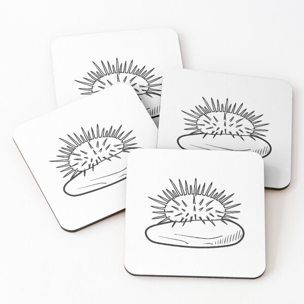 Item preview, A sea urchin clinging to a large aquarium rock designed and sold by rasagamastore.
