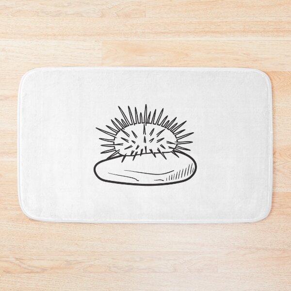Item preview, A sea urchin clinging to a large aquarium rock designed and sold by rasagamastore.