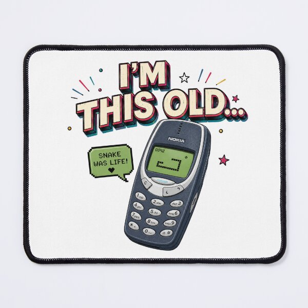Item preview, I'm This Old | Nokia 3310 & Snake designed and sold by YumiStories Shop.