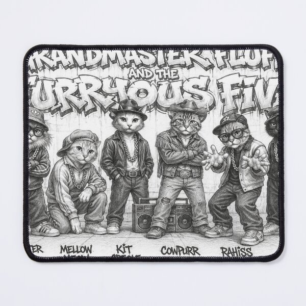 Item preview, Grandmaster Fluff and the Furryous Five designed and sold by As Yet Unknown.
