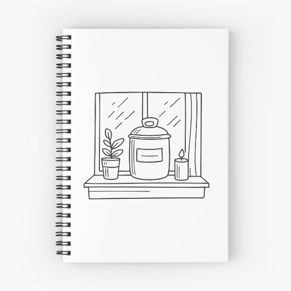 Item preview, A closed urn resting beside a candle on the windowsill designed and sold by rasagamastore.