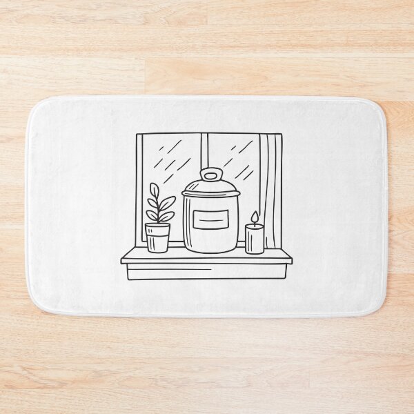 Item preview, A closed urn resting beside a candle on the windowsill designed and sold by rasagamastore.