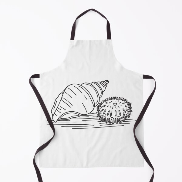 Item preview, A shell positioned near a round sea urchin designed and sold by rasagamastore.