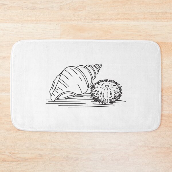 Item preview, A shell positioned near a round sea urchin designed and sold by rasagamastore.