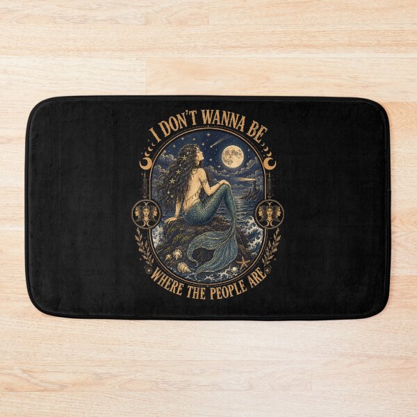 Item preview, I Don't Wanna Be Where The People are Gothic Mermaid designed and sold by Juansustait.