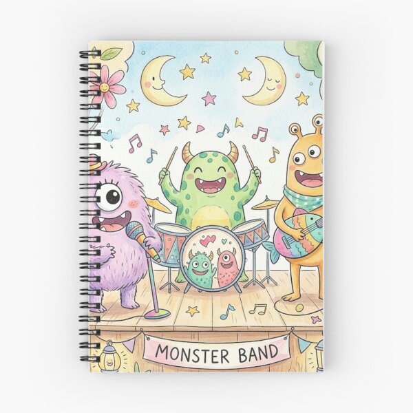 Item preview, Cute Monster Ghost Music Band designed and sold by Softie Sticker Studio.