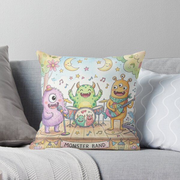 Item preview, Cute Monster Ghost Music Band designed and sold by Softie Sticker Studio.