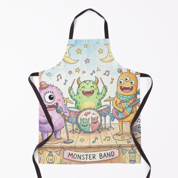 Item preview, Cute Monster Ghost Music Band designed and sold by Softie Sticker Studio.