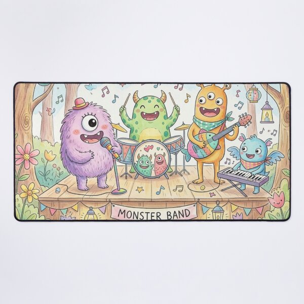 Item preview, Cute Monster Ghost Music Band designed and sold by Softie Sticker Studio.
