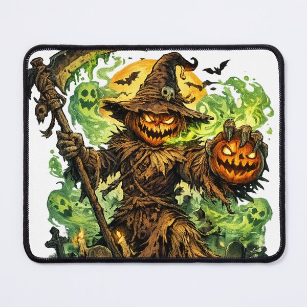 Item preview, Nightmare Harvest – Haunted Pumpkin Scarecrow Halloween T-Shirt designed and sold by D.Shop.