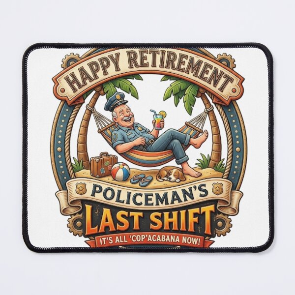 Item preview, HAPPY RETIREMENT. POLICEMAN'S LAST SHIFT designed and sold by likbatonboot.