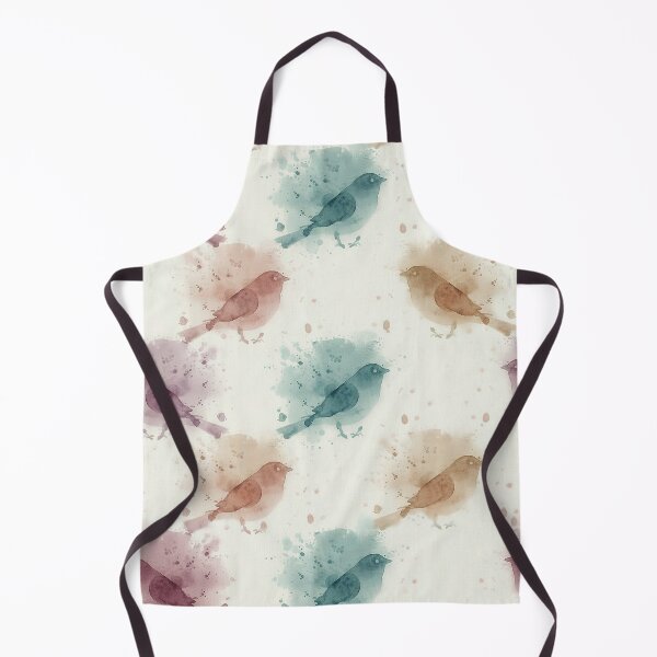 Item preview, Dusty Watercolor Birds Silhouette Splatter designed and sold by wissal.studio.