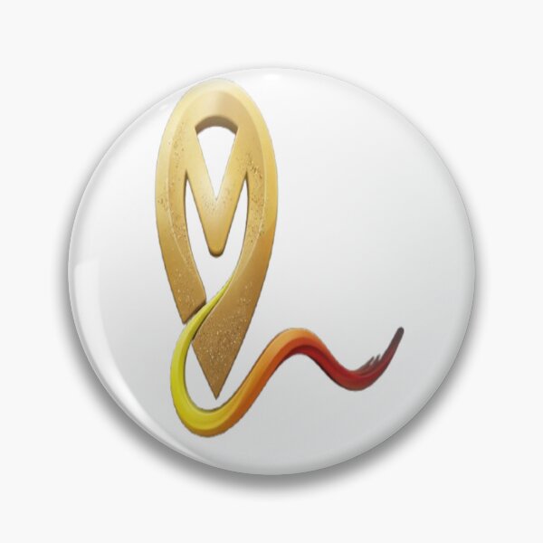 Item preview, Golden Initial M - Elegant Flowing Stardust Design designed and sold by KalamAura.