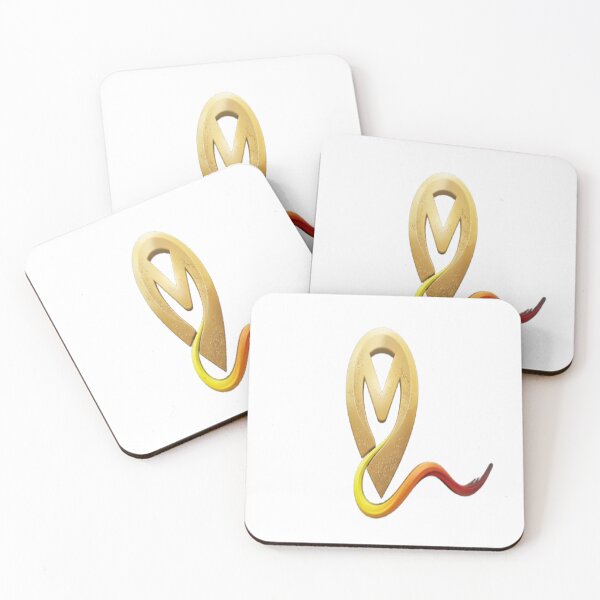 Item preview, Golden Initial M - Elegant Flowing Stardust Design designed and sold by KalamAura.