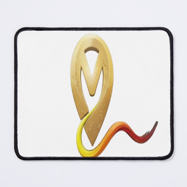 Item preview, Golden Initial M - Elegant Flowing Stardust Design designed and sold by KalamAura.