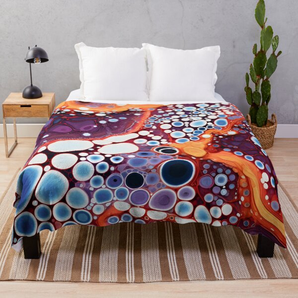 Item preview, Aboriginal Inspired Art - Fluid Crimson Cell Flow designed and sold by GrinGalore.
