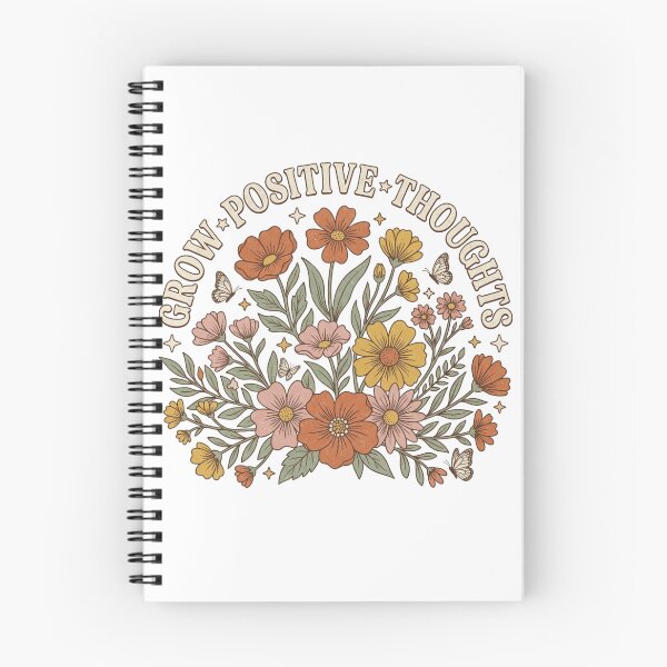 Item preview, Grow Positive Thoughts Retro Wildflowers Botanical Mental Health designed and sold by raedattia.