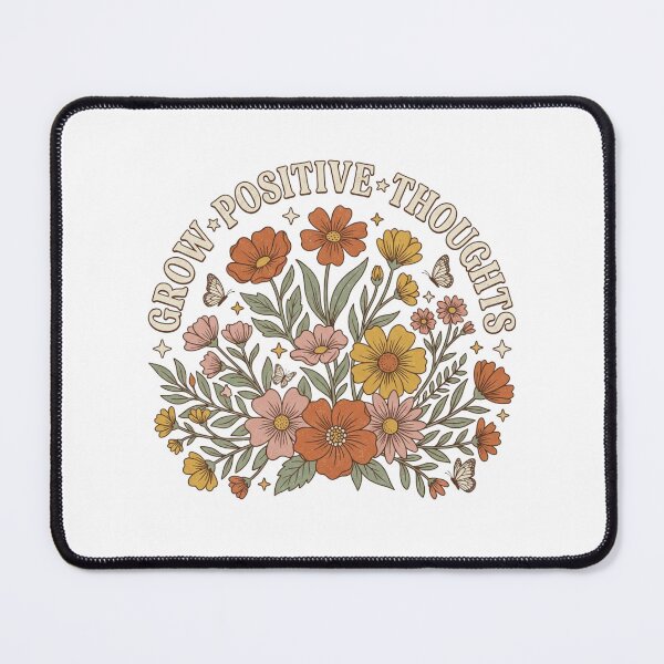 Item preview, Grow Positive Thoughts Retro Wildflowers Botanical Mental Health designed and sold by raedattia.