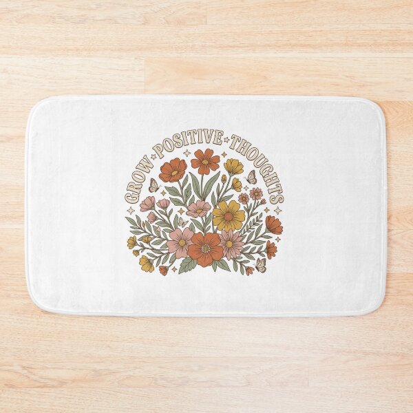 Item preview, Grow Positive Thoughts Retro Wildflowers Botanical Mental Health designed and sold by raedattia.