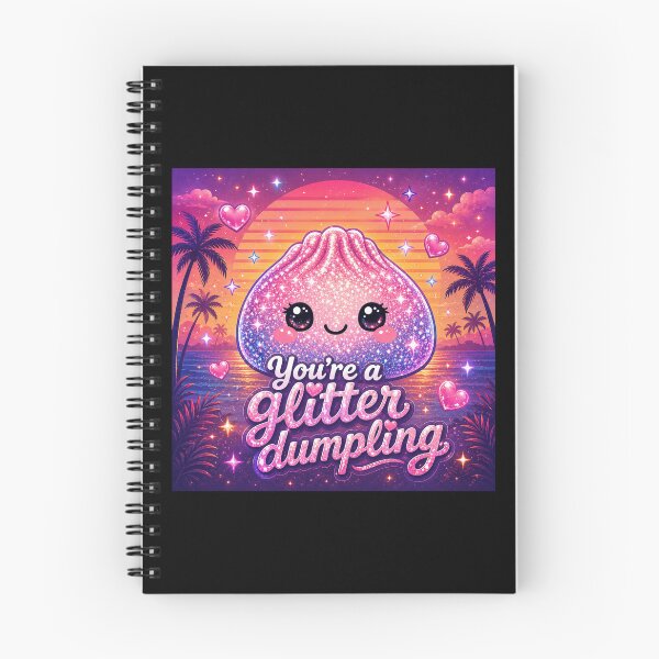 Item preview, You’re A Glitter Dumpling Retro Sunset designed and sold by MamaSweetea.