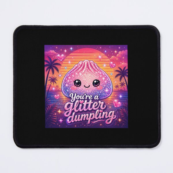 Item preview, You’re A Glitter Dumpling Retro Sunset designed and sold by MamaSweetea.