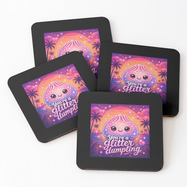 Item preview, You’re A Glitter Dumpling Retro Sunset designed and sold by MamaSweetea.