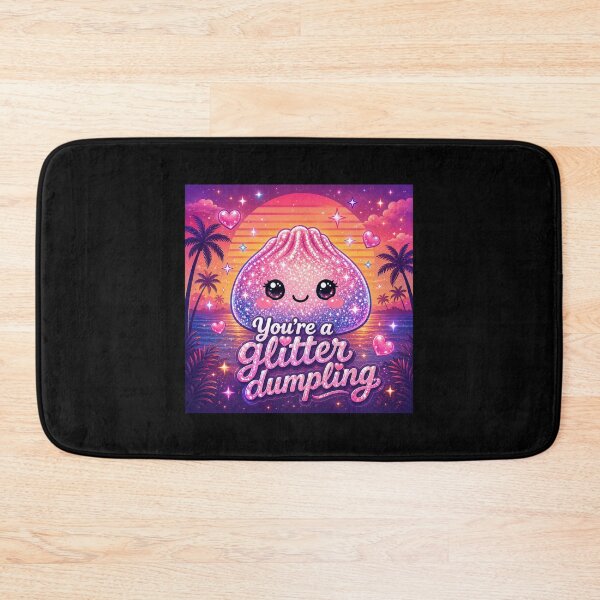 Item preview, You’re A Glitter Dumpling Retro Sunset designed and sold by MamaSweetea.