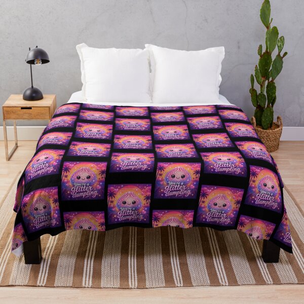 Item preview, You’re A Glitter Dumpling Retro Sunset designed and sold by MamaSweetea.