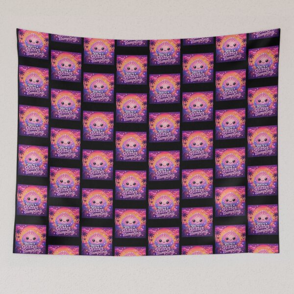 Item preview, You’re A Glitter Dumpling Retro Sunset designed and sold by MamaSweetea.