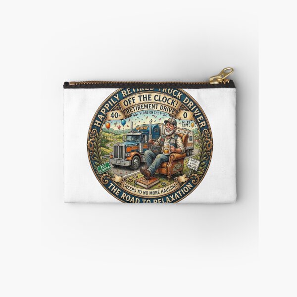 Item preview, HAPPILY RETIRED TRUCK DRIVER designed and sold by likbatonboot.