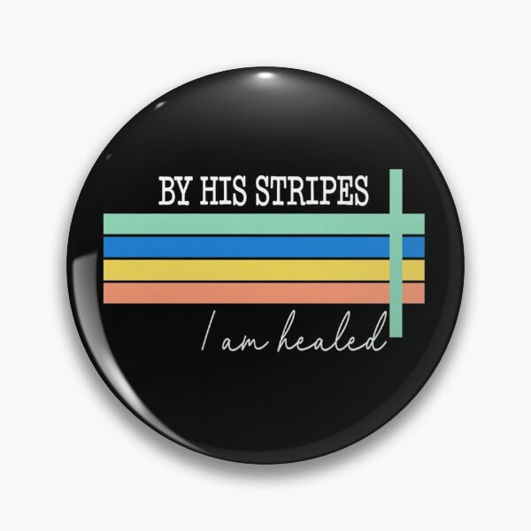 Item preview, Retro By His Stripes I Am Healed Bible Verse Cross designed and sold by haitrieuic96.