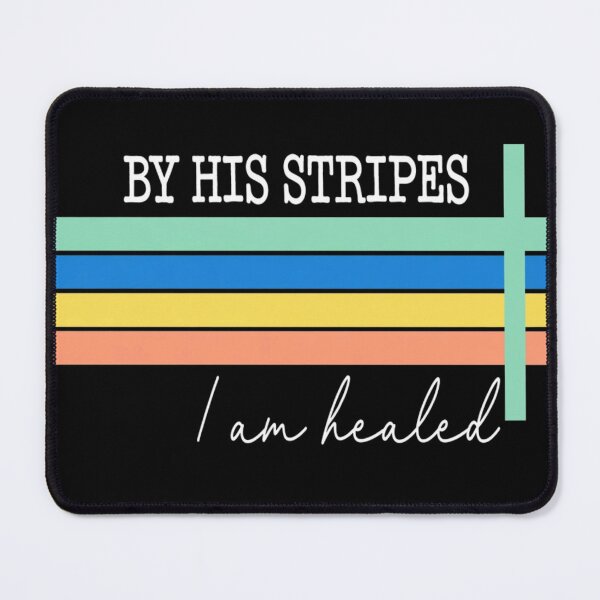 Item preview, Retro By His Stripes I Am Healed Bible Verse Cross designed and sold by haitrieuic96.