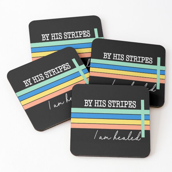 Item preview, Retro By His Stripes I Am Healed Bible Verse Cross designed and sold by haitrieuic96.