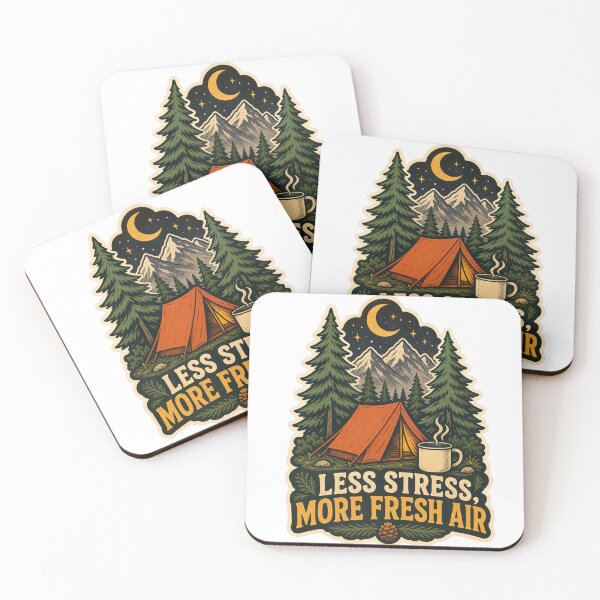 Item preview, Less Stress, More Fresh Air designed and sold by sabily.