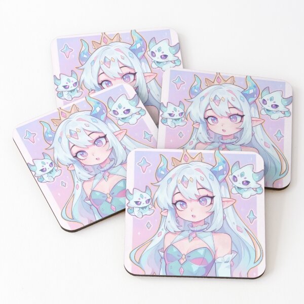Item preview, Crystal Spirit Princess & Magical Familiars - Pastel Fantasy Anime Art designed and sold by Billy Morfo™.